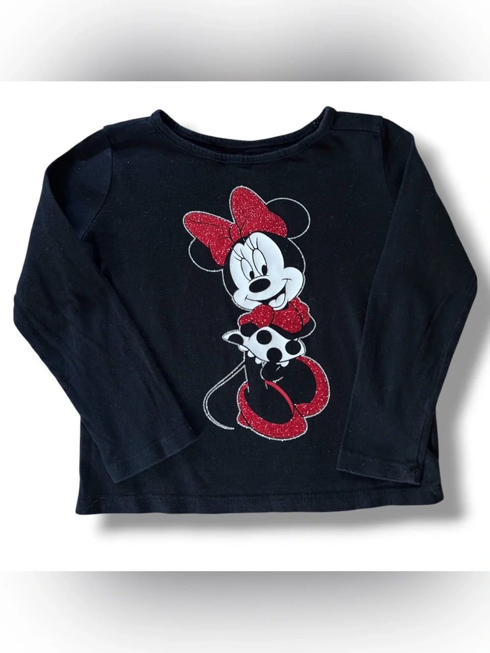 Disney, Carter’s, Cat & Jack, Place Girls Long Sleeve Tees - Black, Lilac & Red
